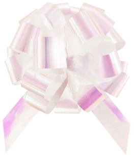 Бант Шар, Северное сияние, Белый, Хамелеон, 10 см, 1 шт. в упак. 